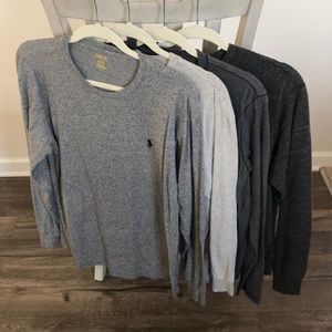 Long sleeve shirt lot- 4- Ralph Lauren/BR/jcrew-M